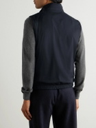 Loro Piana - Slim-Fit Reversible Storm System® WindWish™ Twill and Wool Gilet - Blue