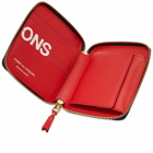 Comme des Garçons SA2100HL Huge Logo Wallet in Red