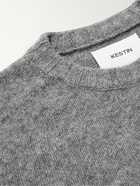 Kestin - Brushed Shetland Wool Sweater - Gray