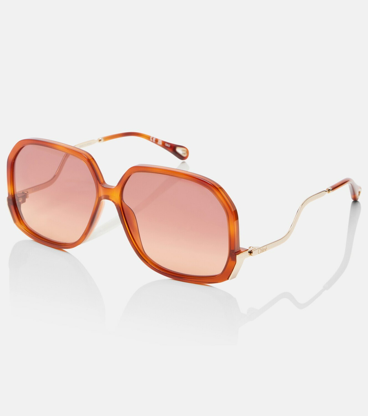 Chloé Wavy square sunglasses