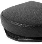 Valextra - Pebble-Grain Leather Coin Wallet - Black