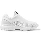 Z Zegna - Suede-Trimmed Leather and TECHMERINO Slip-On Sneakers - Men - White