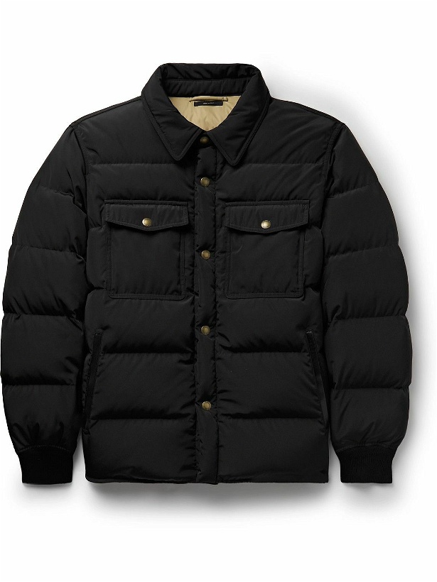 Photo: TOM FORD - Quilted Shell Down Shirt Jacket - Black