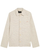 PS Paul Smith Woven Cotton-blend Overshirt Ecru