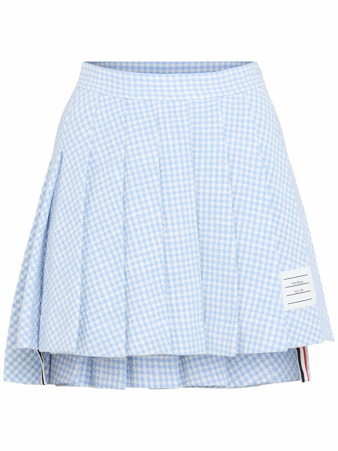 Thom Browne Calf Legth Side Tab Skirt In Solid Wool Twill