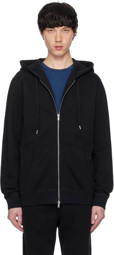 Photo: Sunspel Black Zip Hoodie