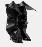Y/Project Appliqué leather knee-high boots