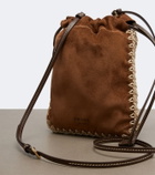 Prada Suede phone pouch