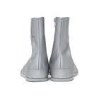 Maison Margiela Silver Metallic Flat Tabi Boots