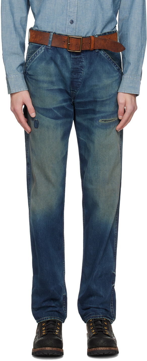 Photo: RRL Blue Straight-Fit Jeans