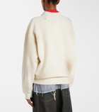 Acne Studios Logo distressed cotton jersey sweatshirt