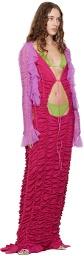 Ester Manas Pink Peephole Maxi Dress