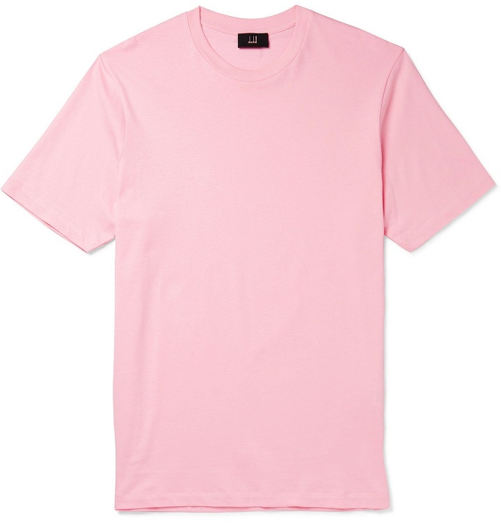 Photo: Dunhill - Cotton-Jersey T-Shirt - Pink