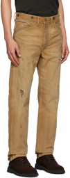 RRL Tan Repaired Trousers