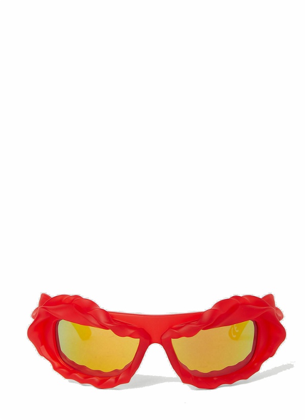 Photo: Sculpted Sunglasses in Red