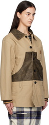 Andersson Bell Beige Carpenter Shorts Inserted Coat