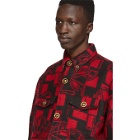 Versace Red GV Shirt Jacket