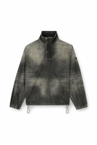 Diesel Denim top with mock neck - T-Shirts - Unisex - Black