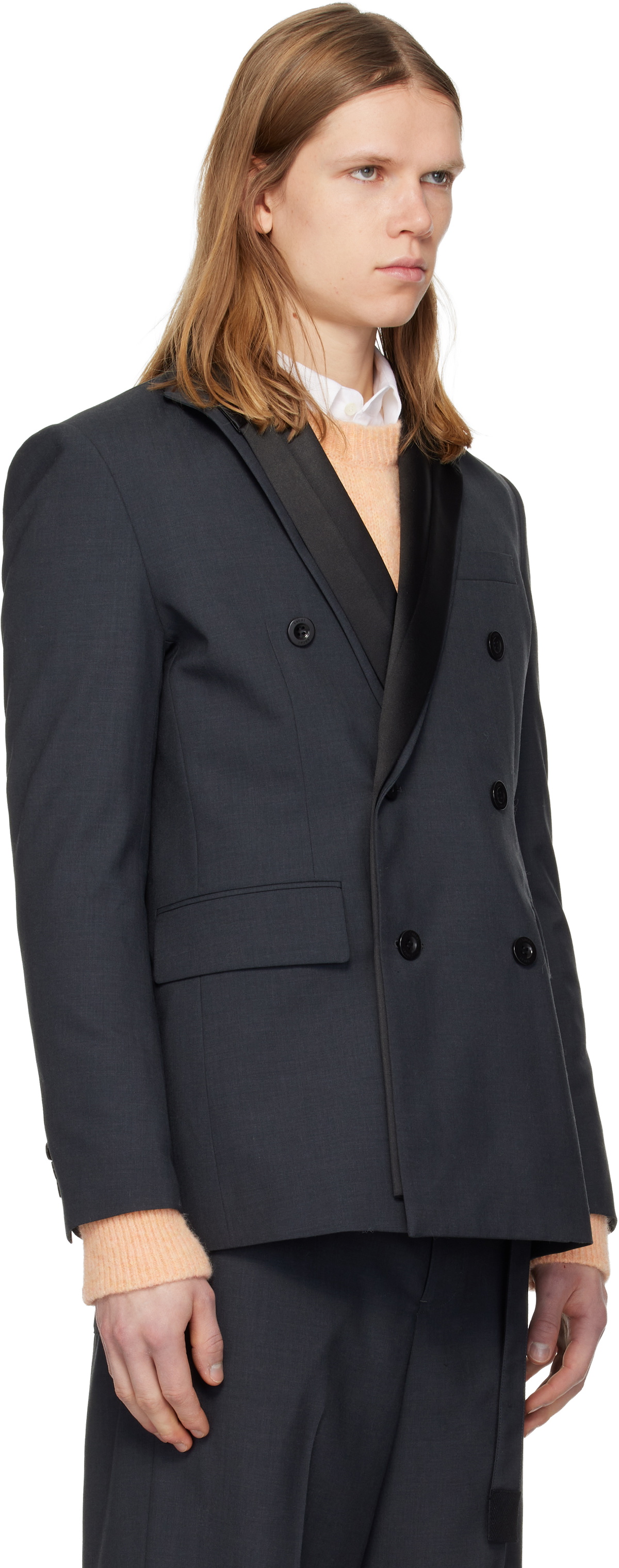 sacai Gray Suiting Blazer