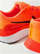 Nike Running - Zoom Fly 5 Rubber-Trimmed Mesh Sneakers - Orange