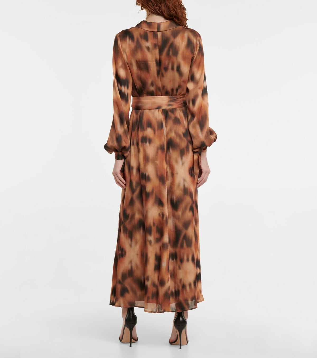 Galvan Cabana leopard-print wrap dress