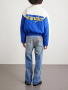 Cherry Los Angeles - Wrangler Logo-Print Shell Bomber Jacket - Blue