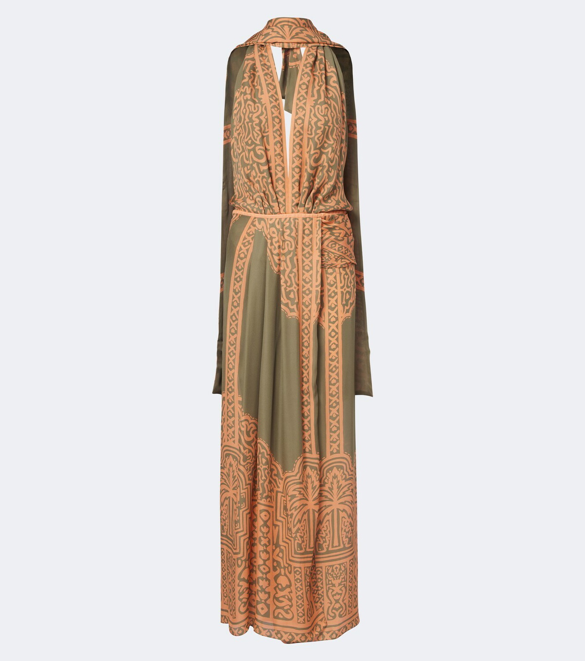 Johanna Ortiz Printed silk maxi dress
