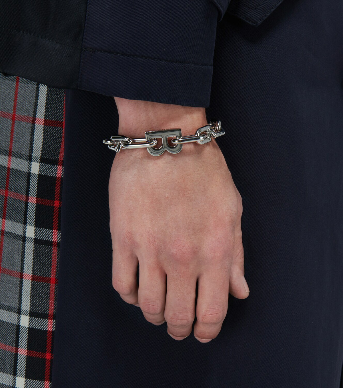 Balenciaga B Chain thin bracelet