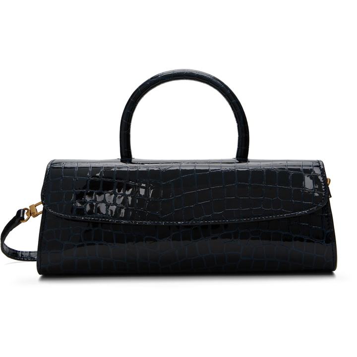 Photo: BY FAR Navy Mini Longa Bag