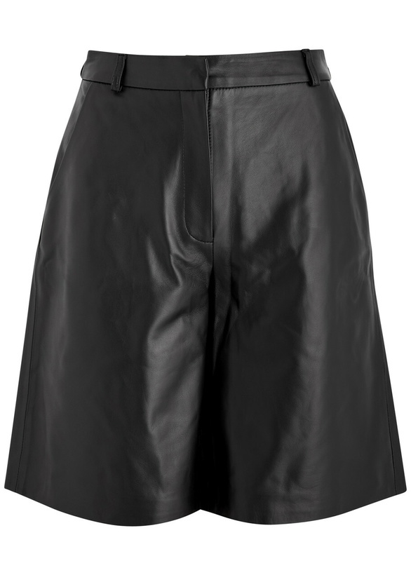 Photo: Aexae Leather Shorts Black XS (UK6 / XS)