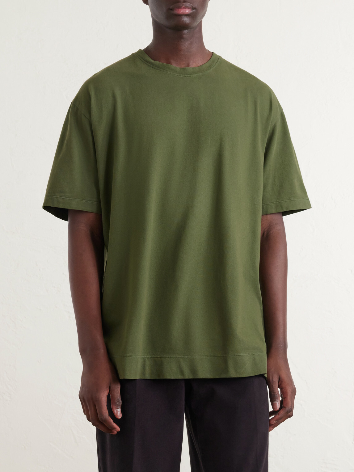 Massimo Alba - Nevis Cotton-Jersey T-Shirt - Green