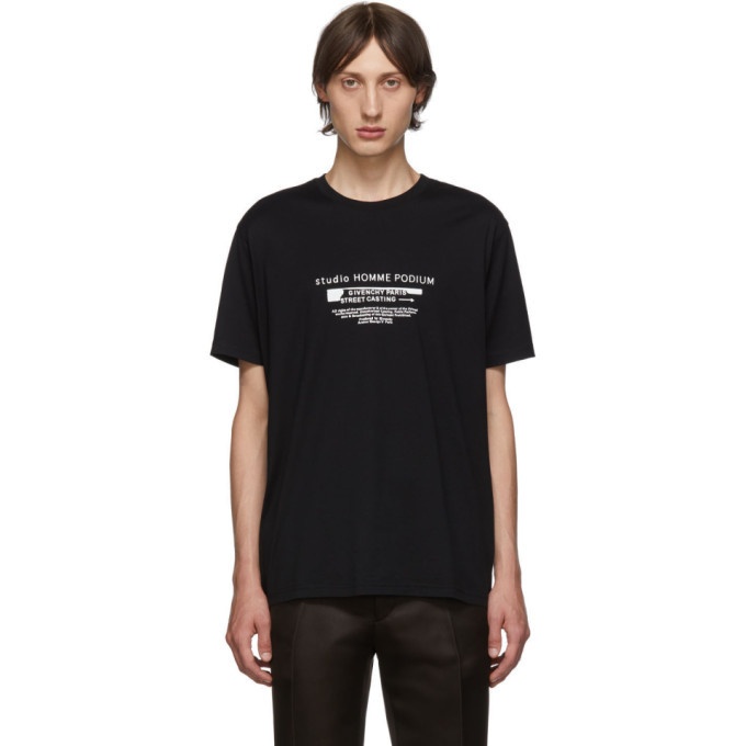 Givenchy Black Homme Podium T-Shirt Givenchy