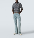 Valentino VLogo striped cotton polo shirt