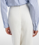 Ralph Lauren Collection Imann pleated linen wide-leg pants