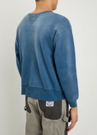 Saint Mxxxxxx Logo-appliquéd Cotton Sweatshirt Navy