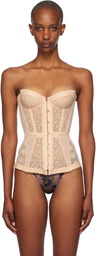 Agent Provocateur Beige Mercy Corset