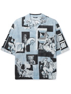 DOLCE & GABBANA - Printed Cotton-Poplin Shirt - Blue