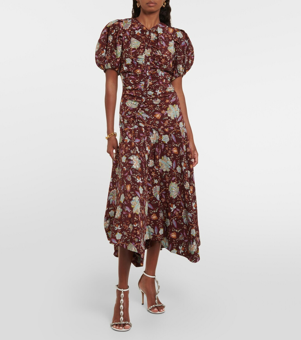 Ulla Johnson Heleen floral silk midi dress Ulla Johnson