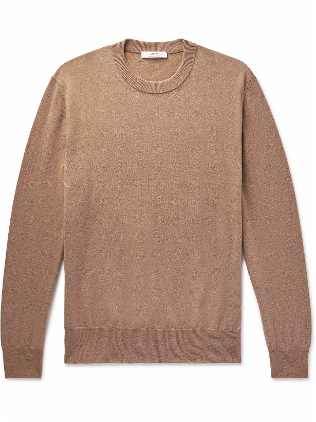 Photo: Mr P. - Wool and Cashmere-Blend Sweater - Brown