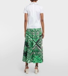 REDValentino Embellished cotton-blend shirt
