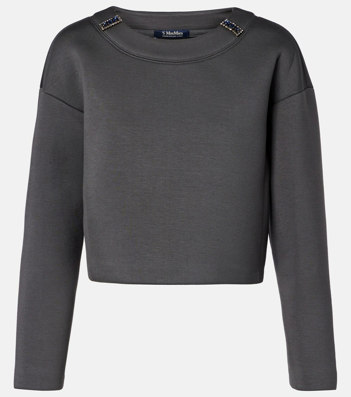 'S Max Mara Embellished jersey sweatshirt