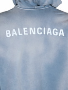 BALENCIAGA - Embroidered Cotton Jersey Hoodie