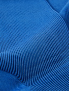 FALKE - Shadow Ribbed Striped Cotton-Blend Socks - Blue