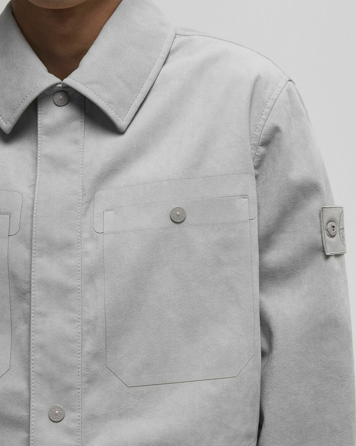 Stone Island CAPOSPALLA GHOST PIECE JACKET Grey Mens
