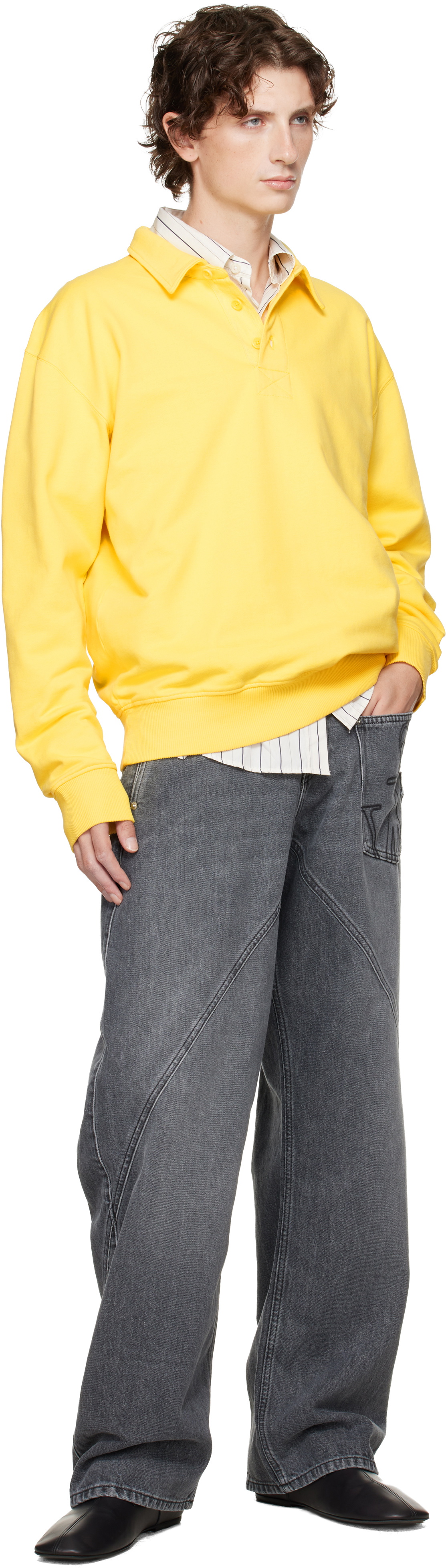 JW Anderson Gray Twisted Workwear Jeans