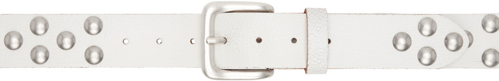 Photo: ERL White Distressed Rivet Belt