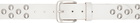 ERL White Distressed Rivet Belt