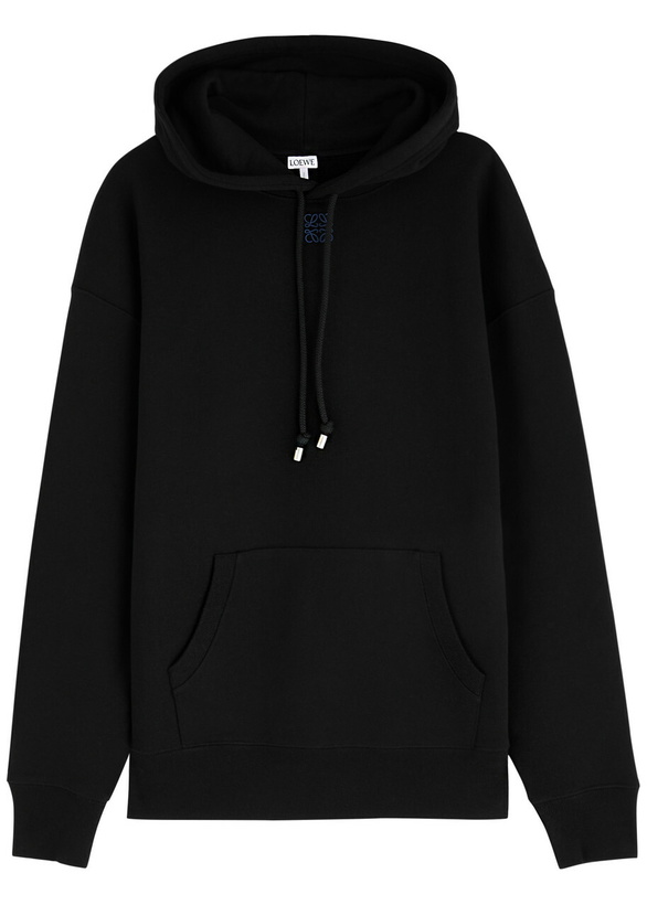 Photo: Loewe Anagram Hooded Cotton Sweatshirt Black