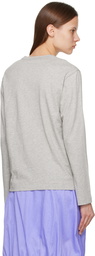 Comme des Garçons Shirt Gray Long Sleeve T-Shirt