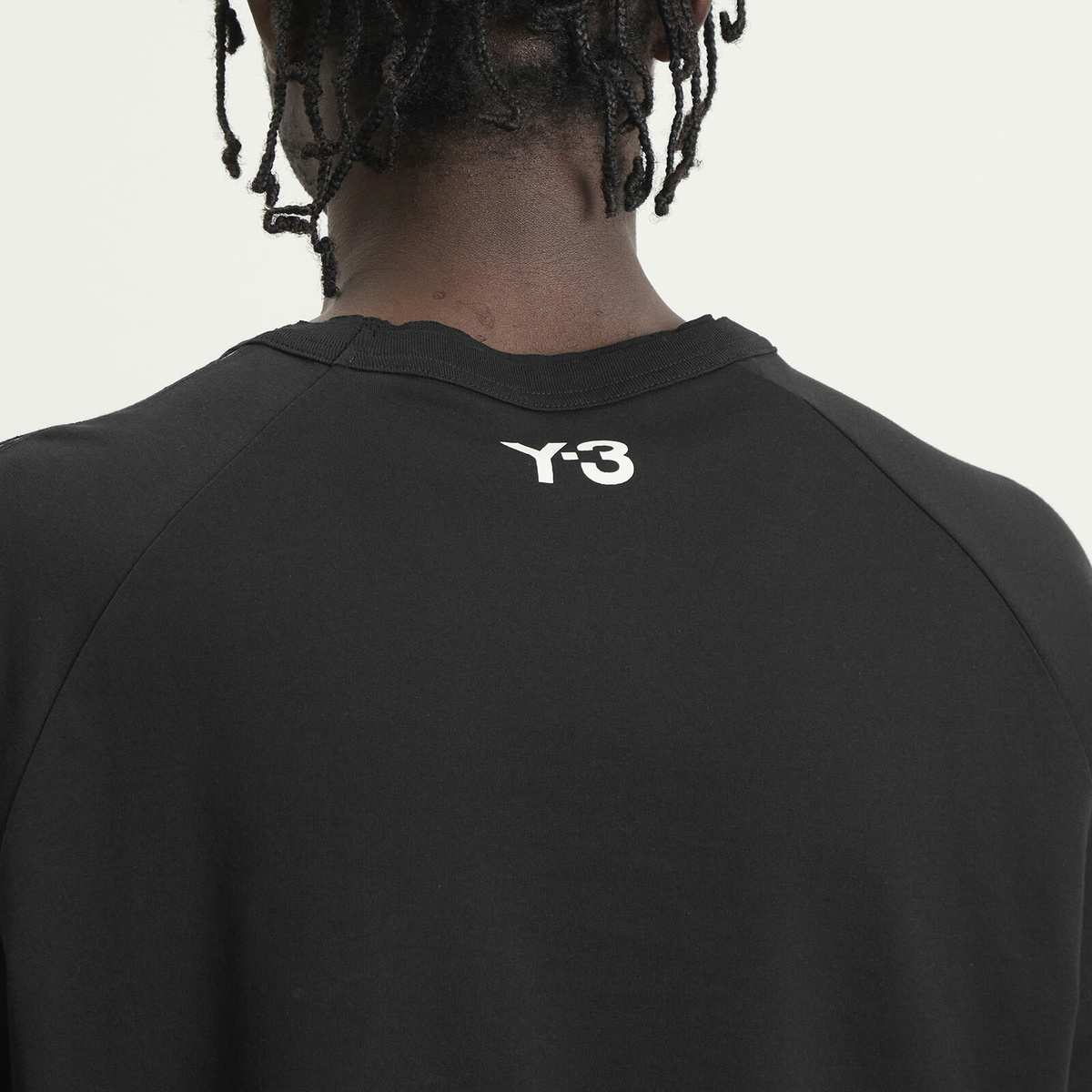 Y-3 Men's Distressed Short Sleeve T-Shirt in Black